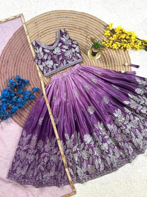 PRESENTING NEW DESIGNER  LAHENGA SET Chinon Surat wholesale kidswear suppliers - wholesale export